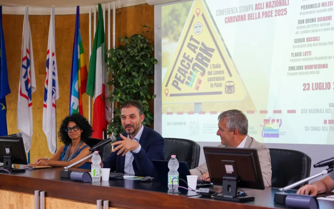 “Peace at work”, la pace parte dal lavoro non dalle armi: a settembre parte la Carovana delle Acli contro l’economia di guerra e le diseguaglianze